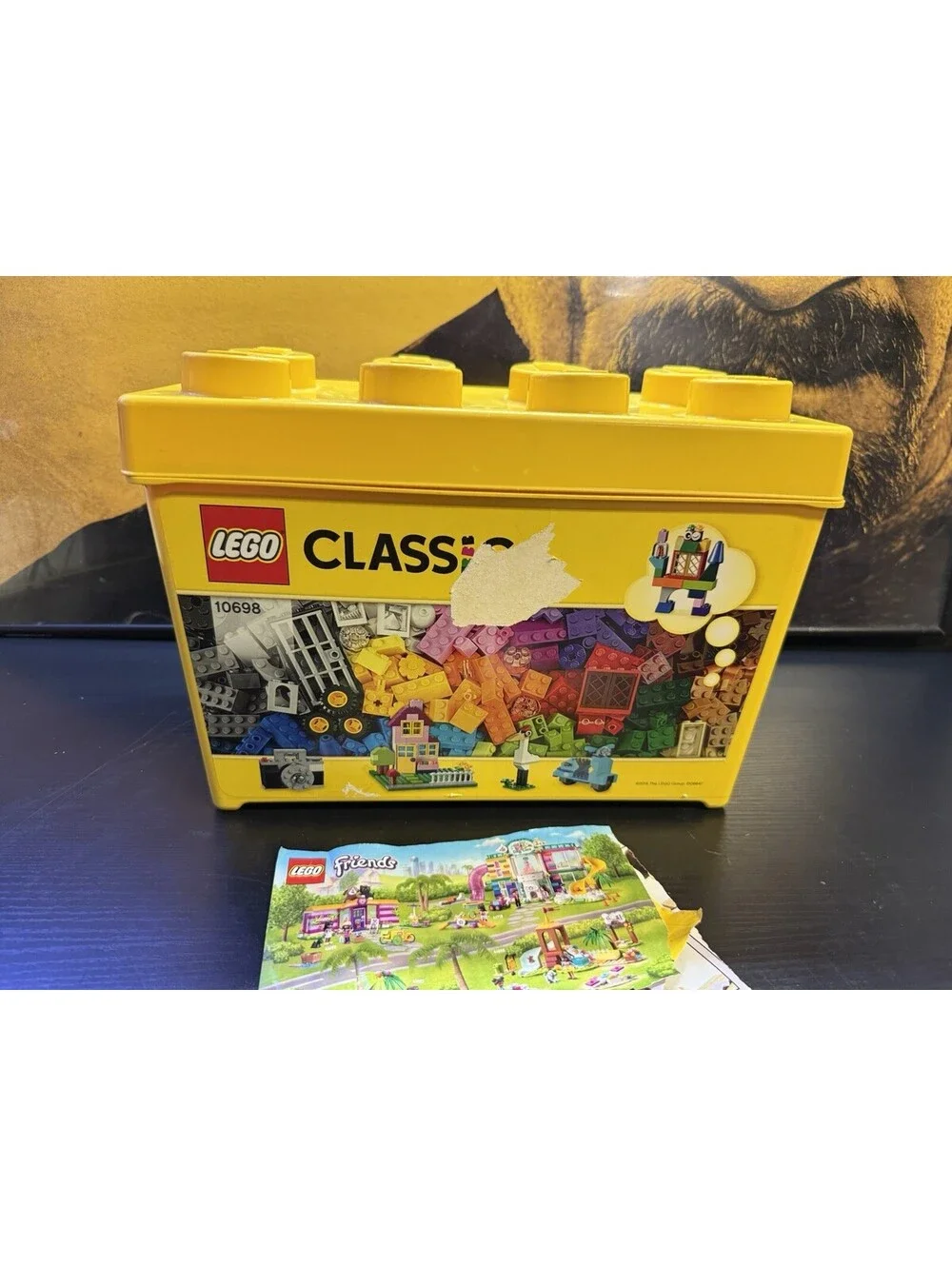 LEGO Classic 10698 Large Creative Brick Box Mixed Pieces Baseplates Manuals